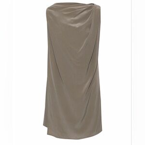 Rick Owen's draped silk top minidress